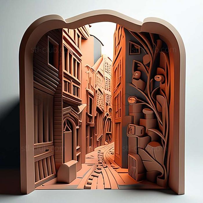 3D model alley (STL)